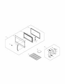 Control Panel,door,miscellaneous Diagram and Parts List for 79080354310  Kenmore Microwave