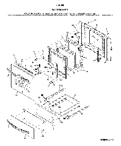 Door/drawer Diagram and Parts List for 79040309412  Kenmore Wall Oven