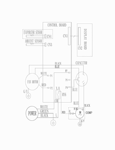 Wiring Diagram Diagram and Parts List for FFRE0533Q113  Frigidaire Air Conditioner