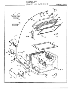Part Location Diagram of 125998 Frigidaire Freezer door gasket