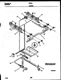 BURNER, MANIFOLD AND GAS CONTROL Diagram and Parts List for GF600ND8  Frigidaire Range