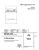 COVER Diagram and Parts List for FGF316AQA  Frigidaire Range