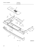 BACKGUARD Diagram and Parts List for EI30GS55JSC  Electrolux Range