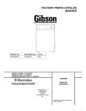 COVER Diagram and Parts List for DWS445RHS1  Gibson Washer