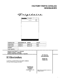COVER Diagram and Parts List for FDB641RJB1  Frigidaire Dishwasher