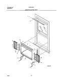 WINDOW MOUNTING Diagram and Parts List for FAS254J2A2  Frigidaire Air Conditioner