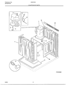 Compressor Parts Diagram and Parts List for 5069008A  Frigidaire Air Conditioner