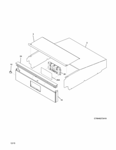 Part Location Diagram of 5304504234 Frigidaire SERVICE DATA SHEET