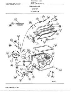Part Location Diagram of 114681 Frigidaire Freezer gasket and liner fastener kit