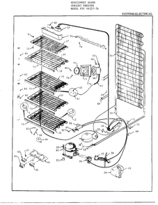 Electrical Diagram and Parts List for 46157A  Frigidaire Freezer
