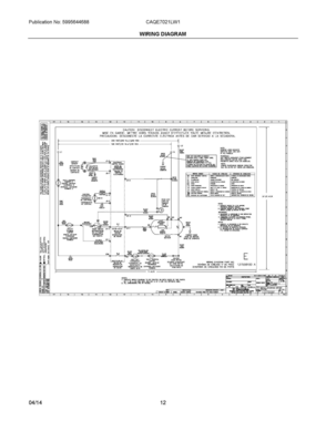 07 - WIRING DIAGRAM Diagram and Parts List for CAQE7021LW1  Frigidaire Dryer