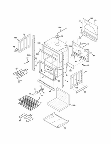 Lower Oven Diagram and Parts List for 79048879901  Kenmore Wall Oven