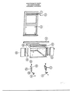 Room Air Conditioner Page 7 Diagram and Parts List for 5695A  Frigidaire Air Conditioner