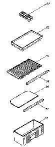 Accessories Diagram and Parts List for 5648913470  Kenmore Refrigerator