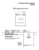 COVER Diagram and Parts List for FGF326WGSJ  Frigidaire Range