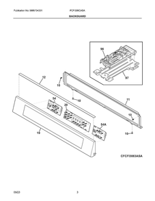 Part Location Diagram of 5304536410 Frigidaire Standoff-Harness Clamp *