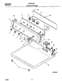 CONTROL PANEL Diagram and Parts List for FDE700FHS0  Frigidaire Dryer