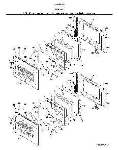 Doors Diagram and Parts List for 79049443415  Kenmore Wall Oven