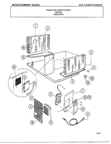 Air Conditioner Page 3 Diagram and Parts List for 5197A  Frigidaire Air Conditioner