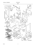 BODY Diagram and Parts List for FPGF3081KFG  Frigidaire Range