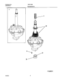 TRANSMISSION Diagram and Parts List for SWS1549AQ1  Westinghouse Washer
