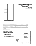 COVER Diagram and Parts List for GLRS264ZAW5  Frigidaire Refrigerator