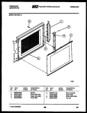 DOOR PARTS Diagram and Parts List for MC1355L5  Frigidaire Microwave