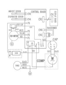 Wiring Diagram Diagram and Parts List for 25370251015  Kenmore Air Conditioner