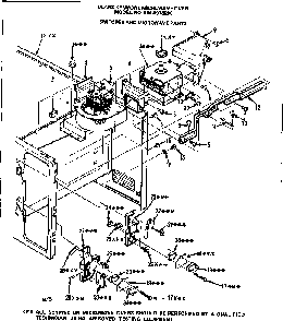 Switches And Microwave Parts Diagram and Parts List for 5649978210  Kenmore Microwave