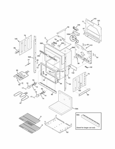 Lower Oven Diagram and Parts List for 79047774406  Kenmore Wall Oven