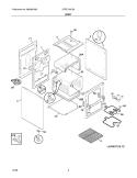 BODY Diagram and Parts List for CFEF210CS5  Frigidaire Range