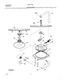 MOTOR & PUMP Diagram and Parts List for MDB421RJB0  Uni Dishwasher