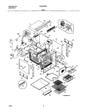 BODY Diagram and Parts List for GLEB30S8ABA  Frigidaire Wall Oven