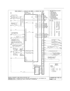 Wiring Diagram Diagram and Parts List for EW30GS65GWA  Electrolux Range