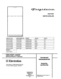 COVER Diagram and Parts List for GLRT216TAQ3  Frigidaire Refrigerator