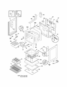 Body Diagram and Parts List for 79094183310  Kenmore Range