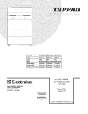 COVER Diagram and Parts List for TGF317ESA  Tappan Range