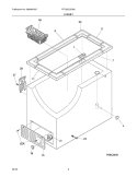 CABINET Diagram and Parts List for FFC05C3CW2  Frigidaire Freezer
