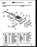 BROILER DRAWER PARTS Diagram and Parts List for GG32NL1  Frigidaire Range