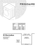 COVER Diagram and Parts List for FAFW3517KN0  Frigidaire Washer