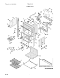 LOWER OVEN Diagram and Parts List for FEB30T5DCC  Frigidaire Wall Oven