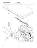 CONTROLS/TOP PANEL Diagram and Parts List for GLEQ2170KE0  Frigidaire Dryer