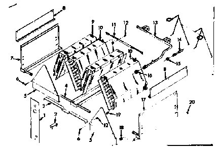 Sears evaporator Diagram and Parts List for 867814461  Frigidaire Air Conditioner