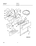 DISPENSER Diagram and Parts List for FRS23KF7AB6  Frigidaire Refrigerator