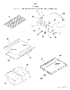 Shelves Diagram and Parts List for 25360509619  Kenmore Refrigerator