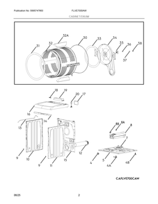 Part Location Diagram of 5304538512 Frigidaire PANEL,SIDE,WHITE,RH