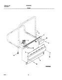 FRAME Diagram and Parts List for WDB635RBQ0  Westinghouse Dishwasher