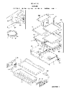Shelves Diagram and Parts List for 2537044341D  Kenmore Refrigerator