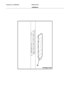 Controls Diagram and Parts List for FPBG2277RF5  Frigidaire Refrigerator