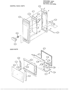 Complete Microwave Oven Diagram and Parts List for 8287A  Frigidaire Dryer